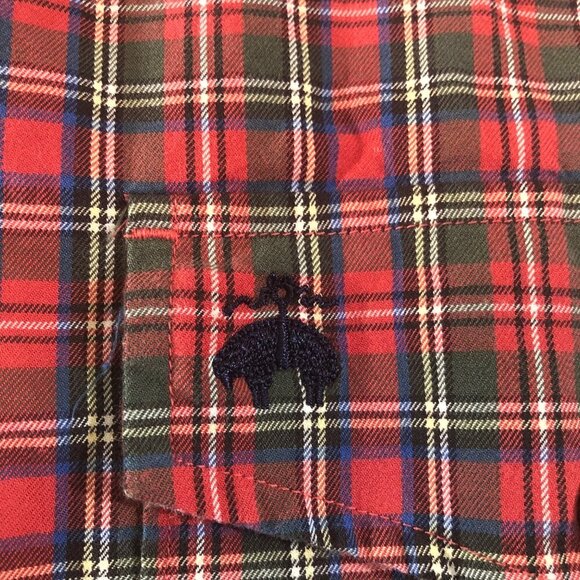 Brooks Brothers 1818 Regent Fit Orig. Polo Size L Mens Blue Fleece Sheep Logo - Picture 5 of 10